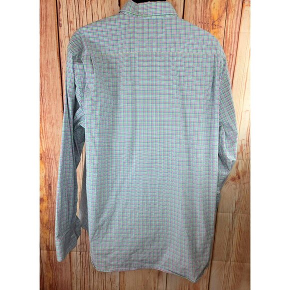 Southern Tide Mens Trim Fit Dress Shirt XXL Cotton Stretch Plaid - Picture 2 of 6